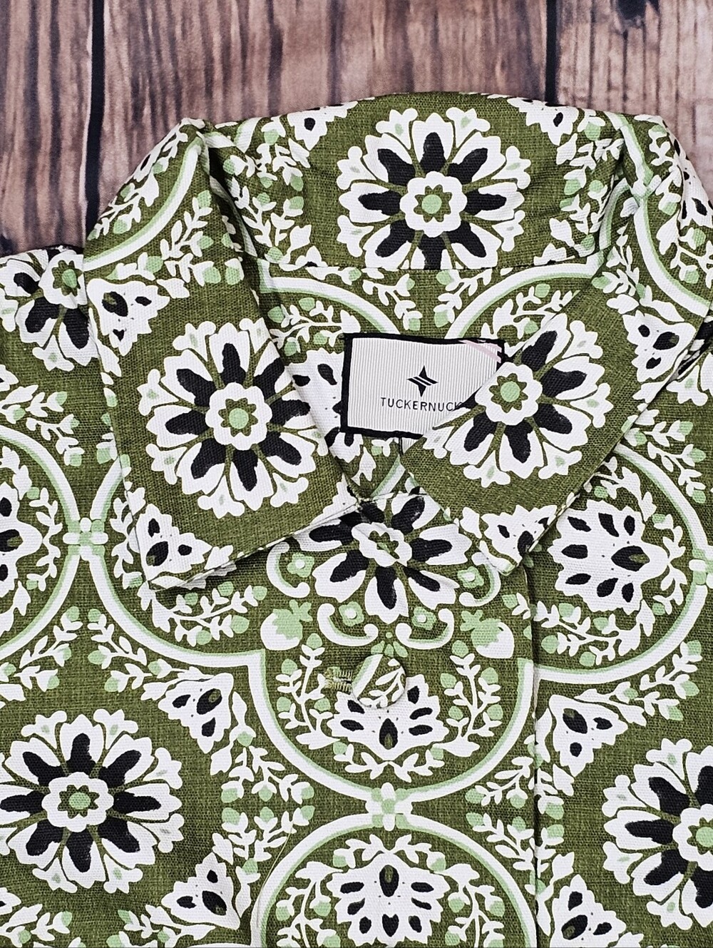 Tuckernuck Marley Mini Dress Women's Small Floral Medallion Style & Fringe Trim - Picture 4 of 14